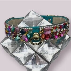 Colorful Gemstone Dog Collar - The Kelvin ! 14 inch
